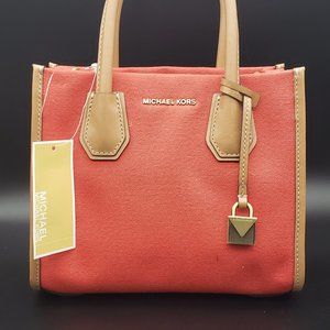 Super Cute Orange Denim Michael Kors Tote!